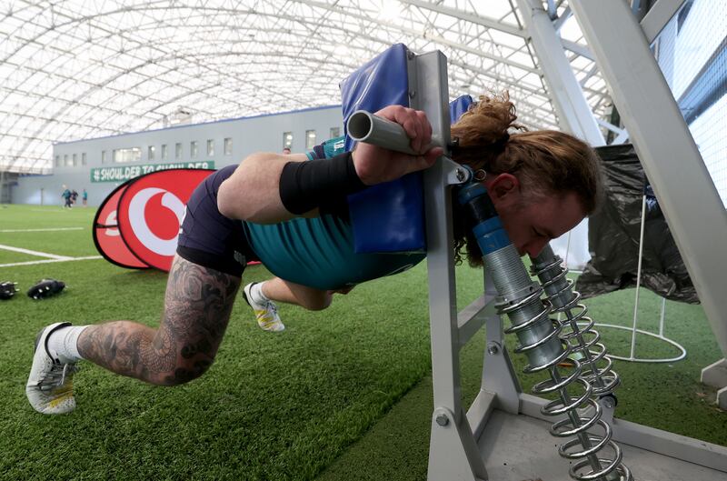 Finlay Bealham could well play ahead of Oli Jager on the Ireland bench for this weekend's Six Nations clash with England. Photograph: Dan Sheridan/Inpho