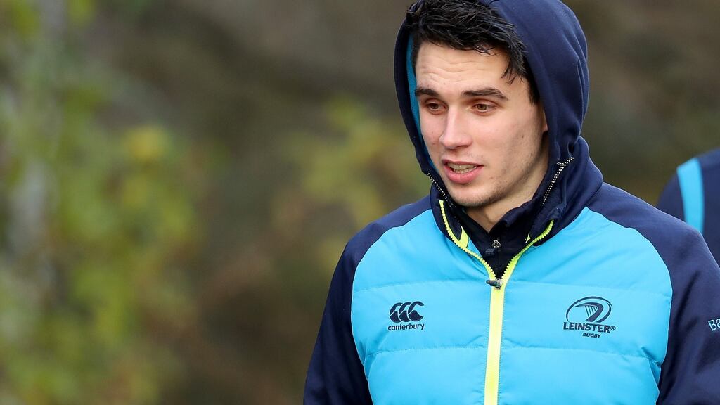 Joey Carbery makes his return to Leinster training this week. Photograph: Oisin Keniry/Inpho