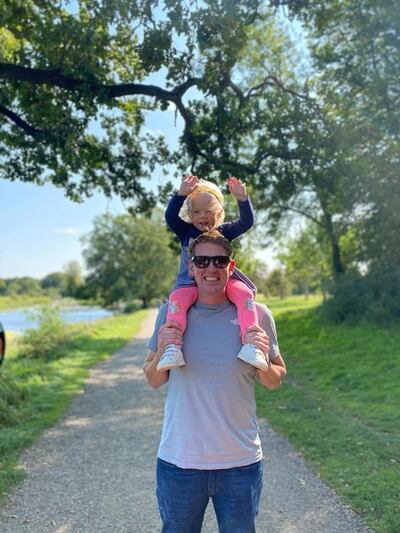 Andy Creevy and daughter Alannah.