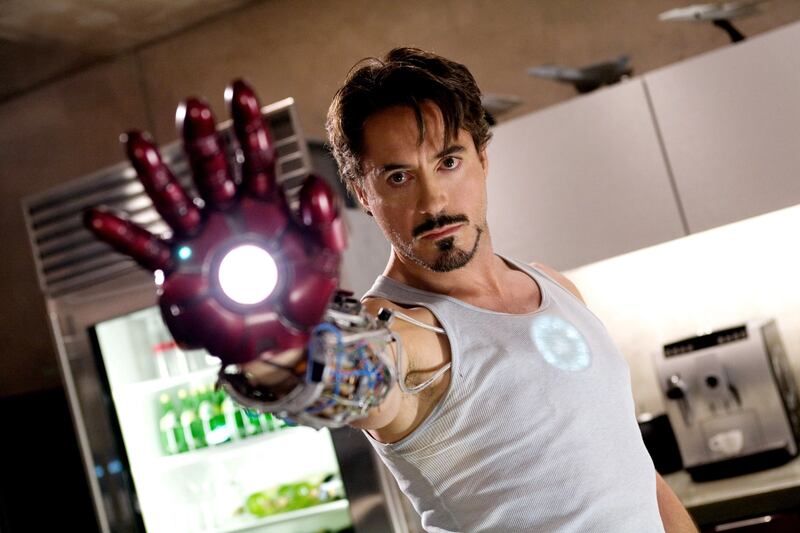 Robert Downey jnr as Tony Stark in Marvel's 2008 film Ironman. Photograph: Marvel Studios