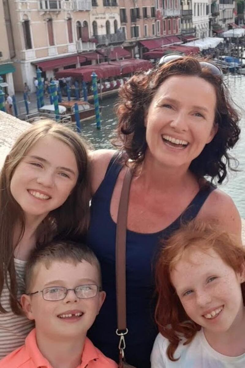 Andrea Mara and her three children