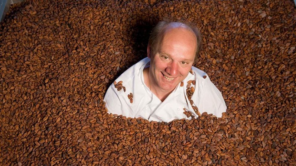 Eccentric Austrian chocolatier Josef Zotter who has launched a chocolate bar containing pig’s blood