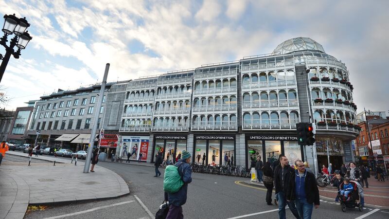 St Stephen’s Green shopping centre: reportedly being acquired by a fund managed by Davy Real Estate for €185 million. photograph: alan betson