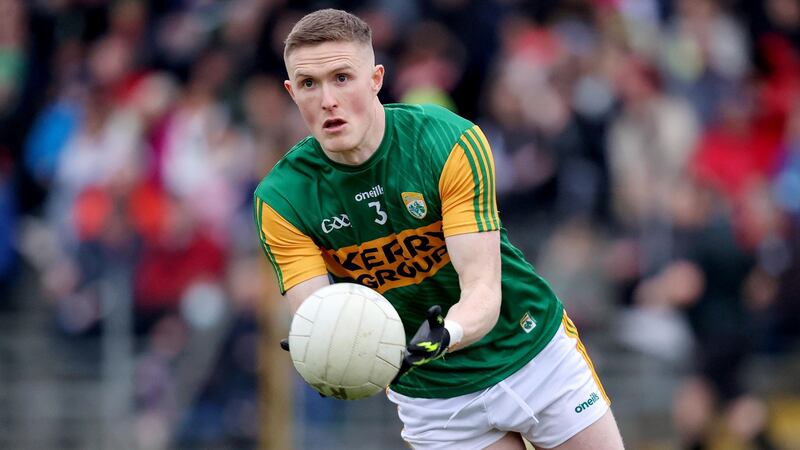 Kerry’s Jason Foley in action against Cork in the 2022 McGrath Cup final at Fitzgerald Stadium, Killarney on January 22nd. Photograph: Bryan Keane/Inpho
