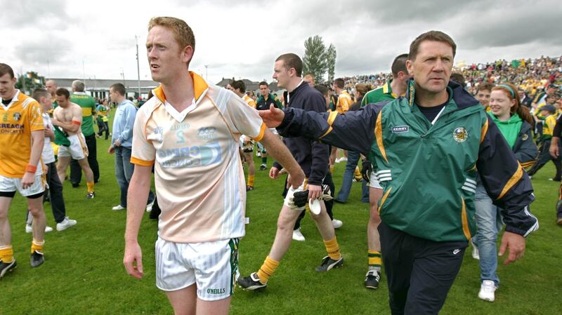 Jack O’Connor with Cooper in 2009. Photo: Morgan Treacy/Inpho