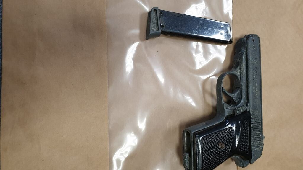 During the course of the search two firearms, including this one, were seized. Photograph: An Garda Síochána