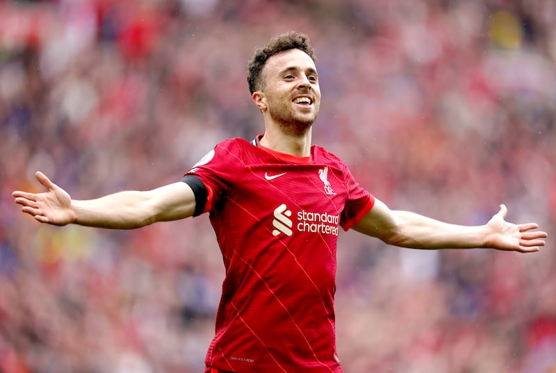 Diogo Jota played for Liverpool. Photograph: Mike Egerton/PA Wire