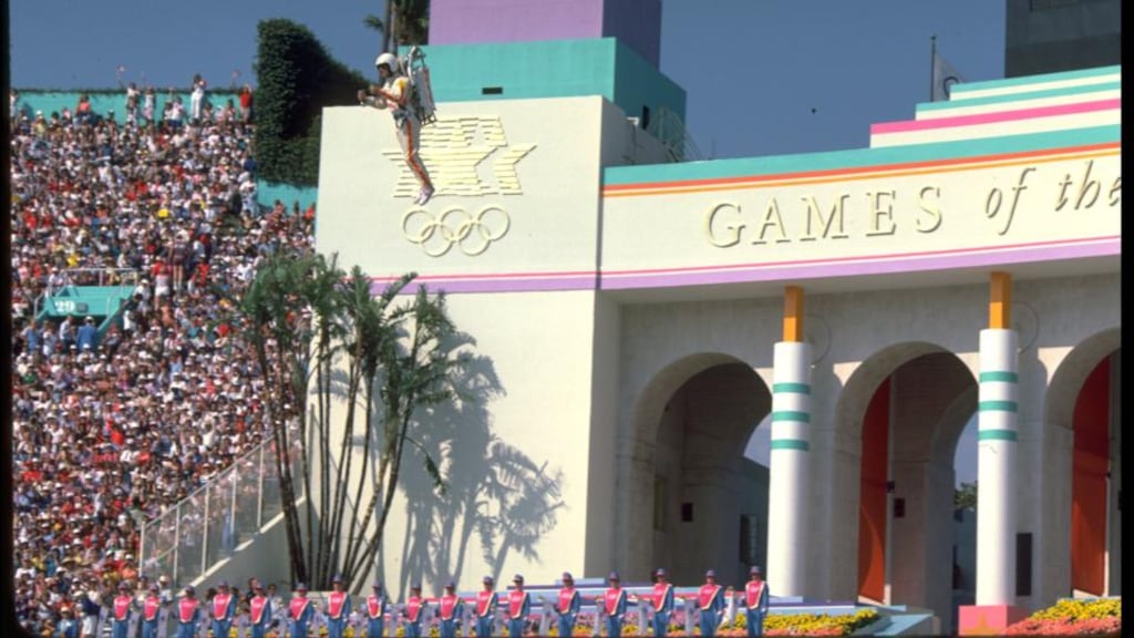 Los Angeles has hosted both the 1932 and 1984 summer Olympic Games, where a performer wearing a jetpack proved the star of the opening ceremony at the LA Coliseum.