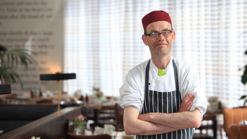 Edward Rynne, a kitchen worker in Morans Red Cow Moran Hotel, who has a mild intellectual disability and has left full-time care. Photograph: Garrett White