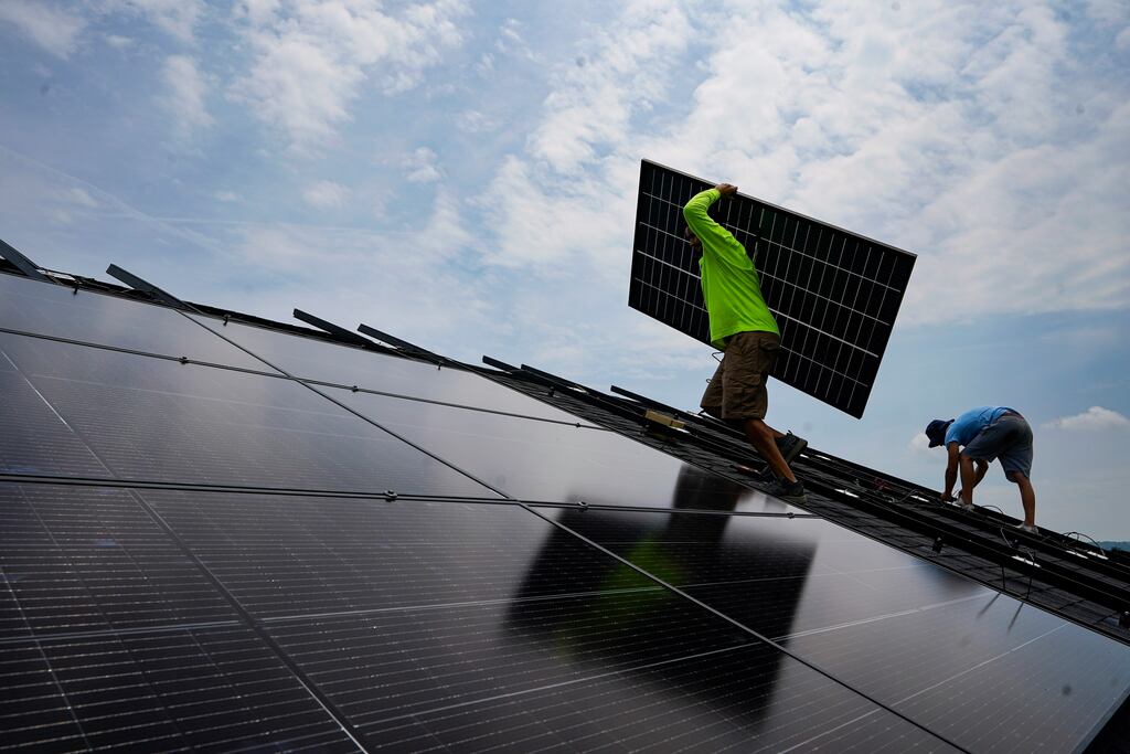 China's race to dominate new 'clean' technologies such as solar panels has motivated retaliation in both the US and EU, further worsening relations among the economic superpowers. Photograph: Michael Conroy/AP