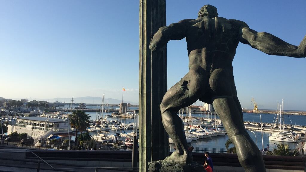 View of Ceuta from the city’s centre. Photograph: Guy Hedgecoe