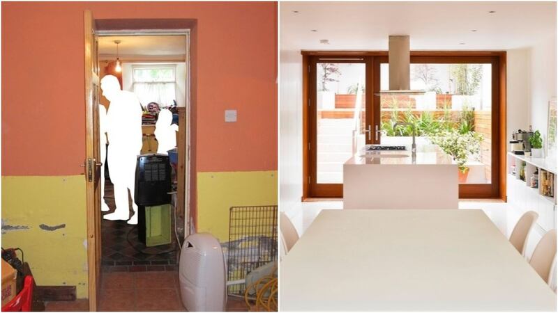 Before and after renovation