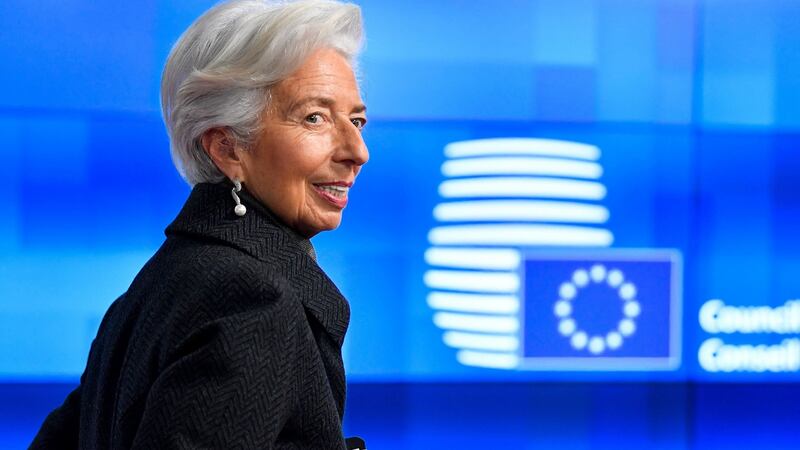 President of the European Central Bank Christine Lagarde. Photograph: John Thys/AFP via Getty Images