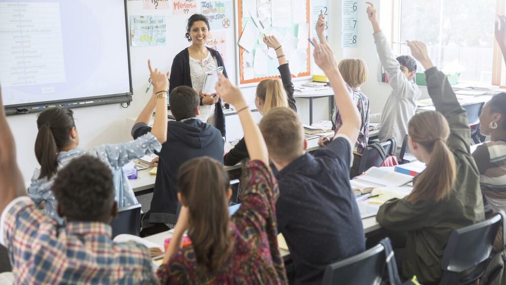 A total of 80% of ASTI members backed industrial action on the issue of restoration of full-pay equality for newly-qualified teachers. File photograph: Getty Images