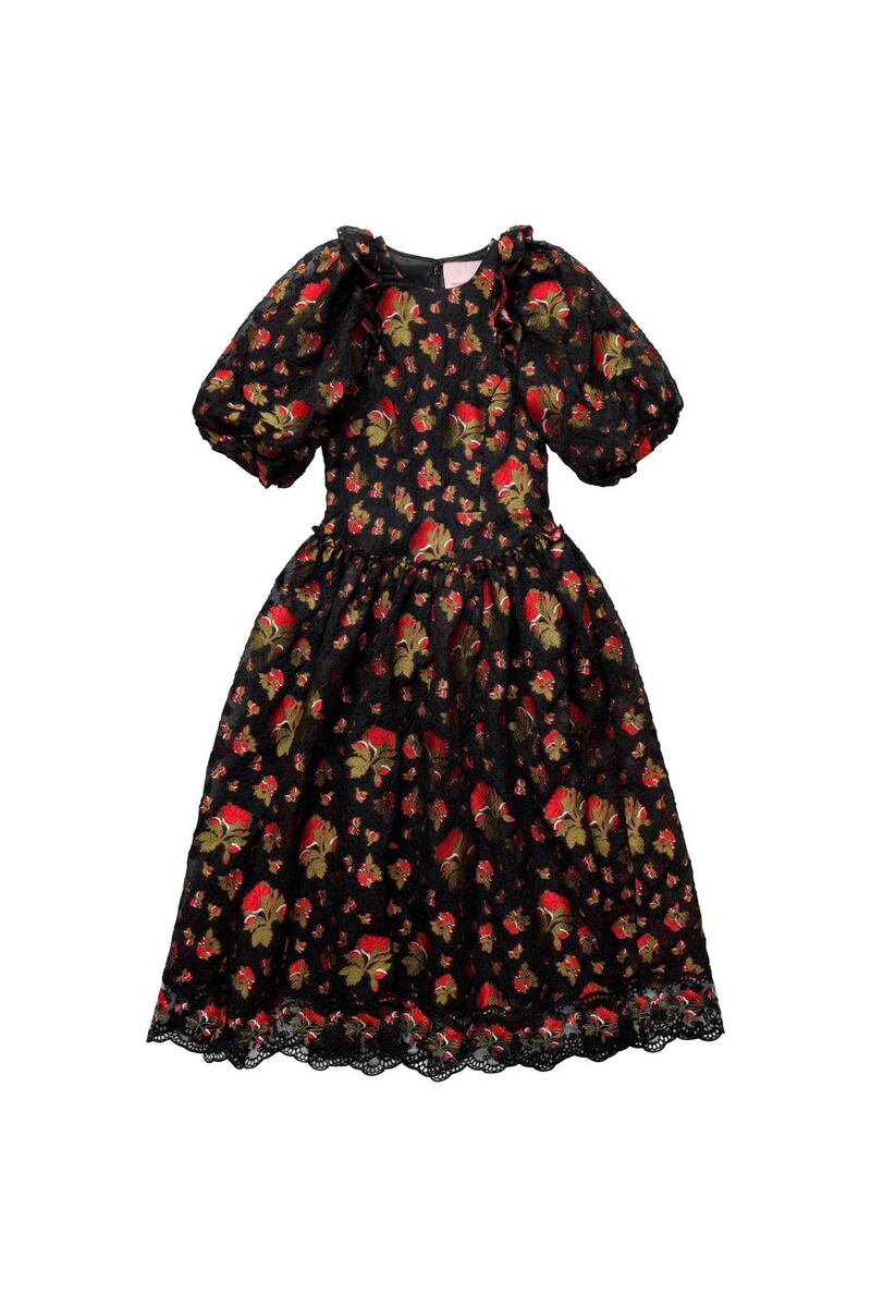 Dark floral dress, €179.