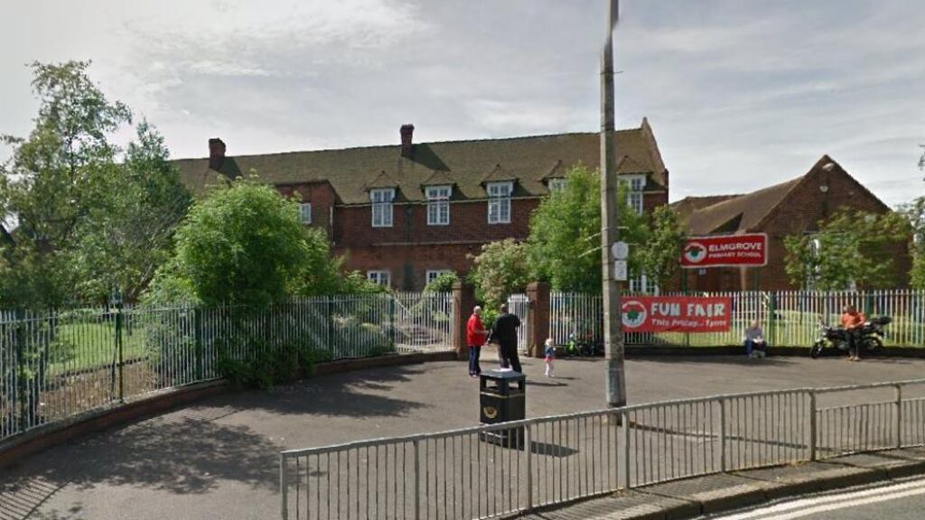 A view of Elmgrove Primary School on the Beersbridge Road in east Belfast. Photograph: Google Street View