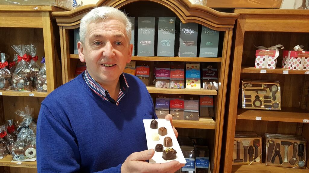 Jim Healy at The Chocolate Garden of Ireland’s premises in Rath, on the Wicklow/Carlow border