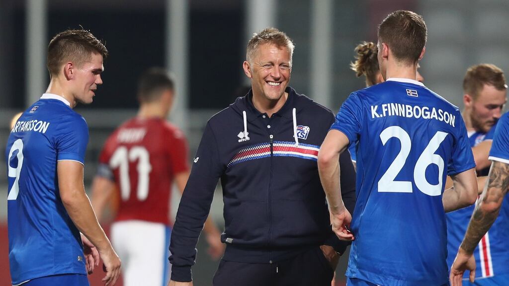 Iceland boss Heimir Hallgrimsson. Photograph: Francois Nel/Getty