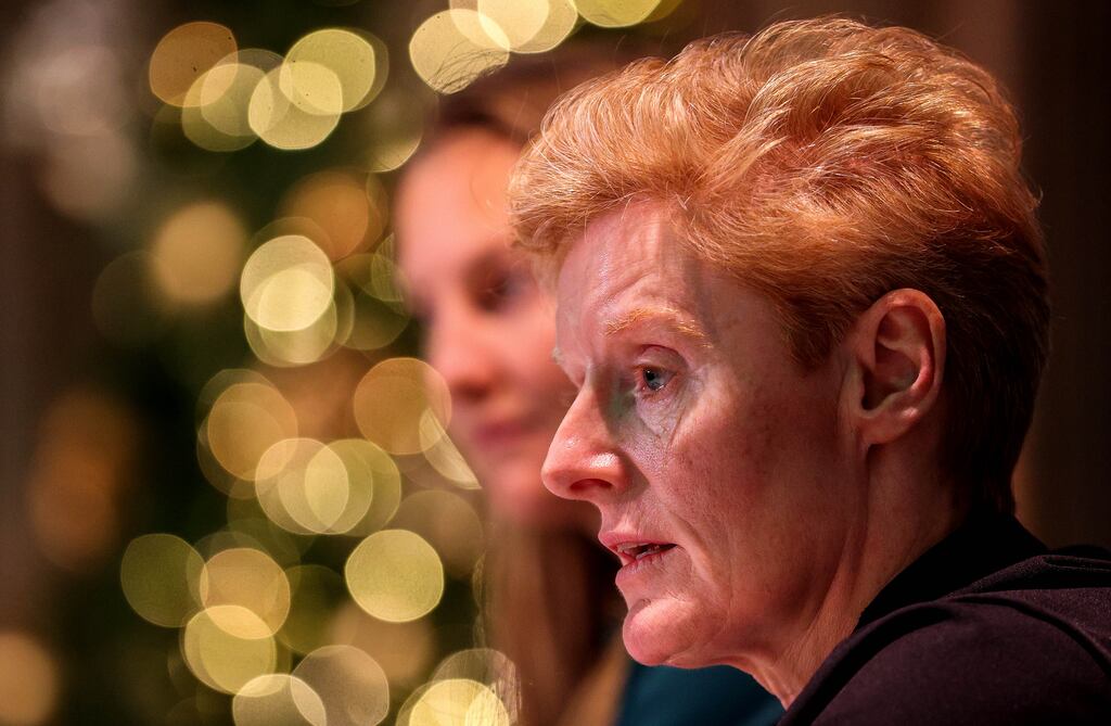 'I think it will be sorted soon enough,' Eileen Gleeson said of the Ireland manager's job. Photograph: Ryan Byrne/Inpho