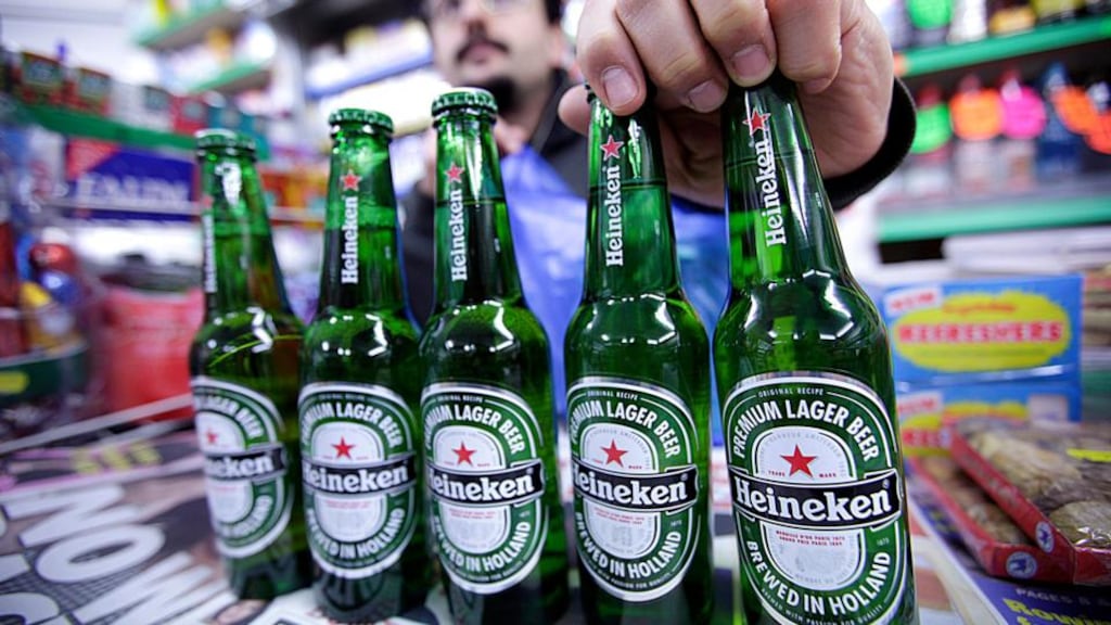 Revenue gained 3.4 per cent, compared with the 2.9 per cent median estimate of 12 analysts surveyed, Heineken saidPhotograph: Jason Alden/Bloomberg
