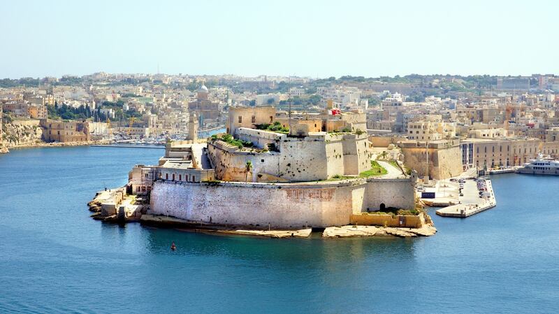 Fort St Angelo in Birgu, Malta,  is a large fort located at the centre of the Grand Harbour. Photograph: Getty
