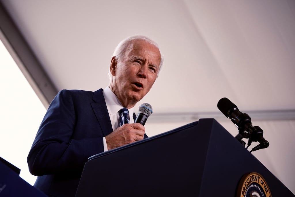 It is possible Joe  Biden could pay a state visit to the North at that time, a person familiar with the matter said. Photograph: TJ Kirkpatrick/The New York Times