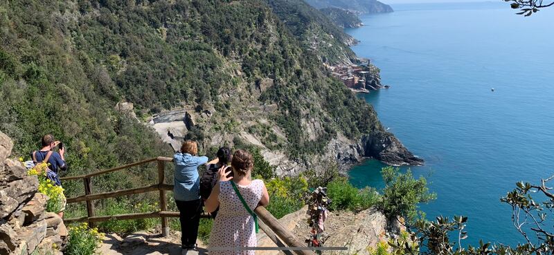 Approaching Vernazza from Monterosso