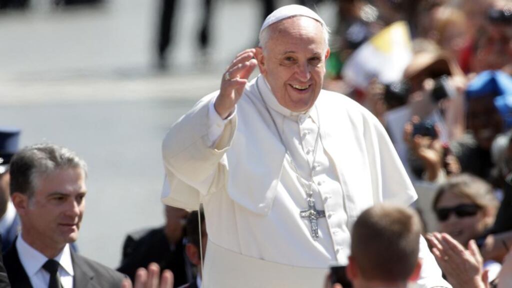 Pope Francis said, “Maybe some of you might say, ‘But Father, how old-fashioned you are to speak about the Devil in the 21st century.’ But look out, because the Devil is present . . . even in the 21st century. We mustn’t be naive.” Photograph Franco Origlia/Getty Images