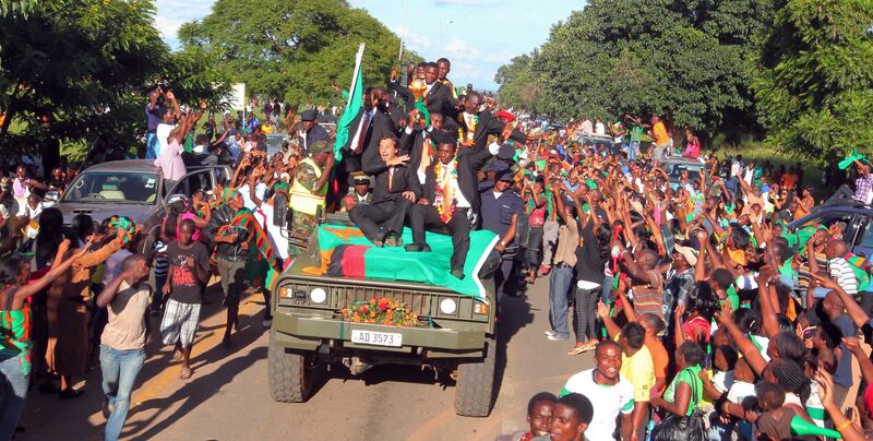 In 2012 we were living in Lusaka when Zambia won the African Cup of Nations. Photograph: Joseph Mwenda/AFP via Getty Images