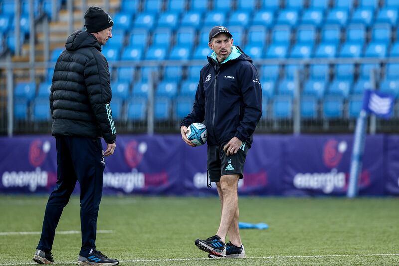 Leinster assistant coach Andrew Goodman. Photograph: Ben Brady/Inpho