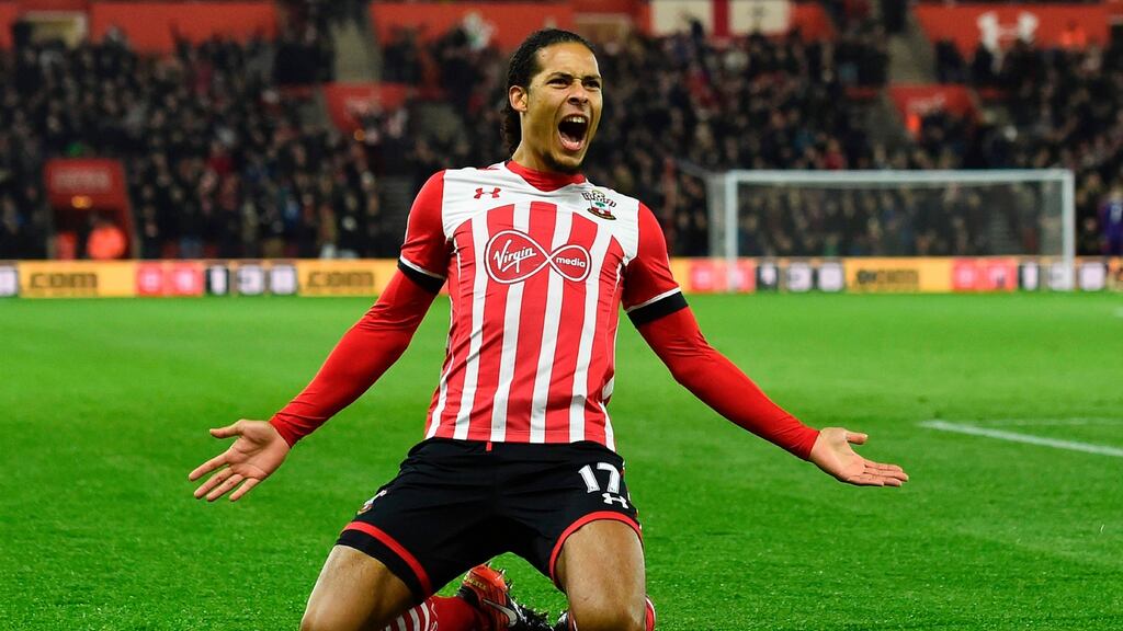 Liverpool have signed Southampton’s Virgil van Dijk in a deal that will make him the world’s most expensive defender. Photograph: Getty Images