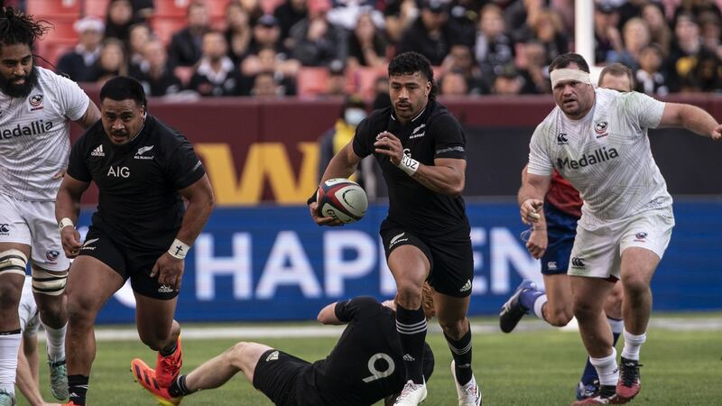 Richie Mo’unga has at times forced Barrett out of the ‘10’ shirt. Photograph: Tony Quinn/Getty Images