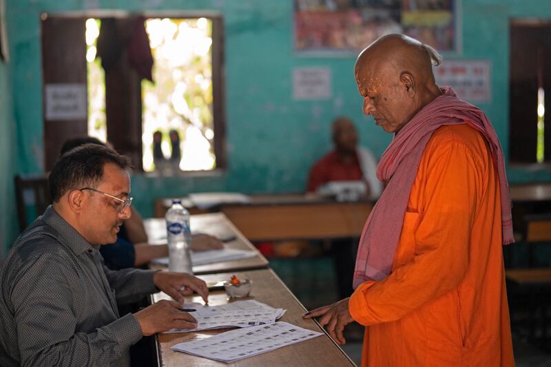 India's election is conducted in seven phases over six weeks to ease the immense logistical burden of staging such an exercise in democracy in the world's most populous country. Photograph: Amarjeet Kumar Singh/AFP/Getty
