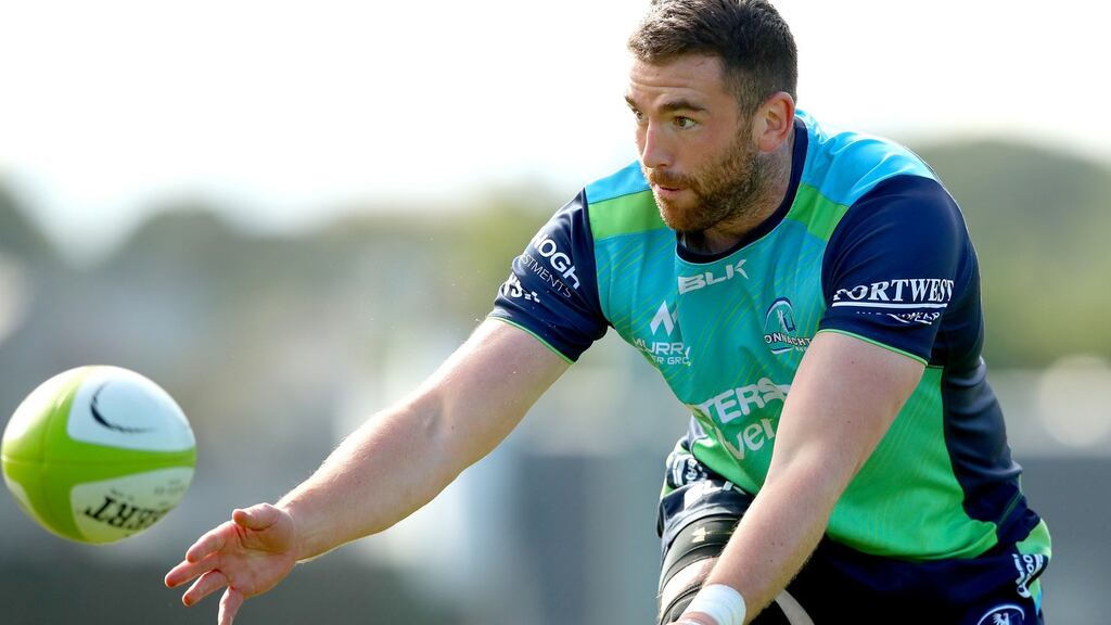Andrew Browne: returns to the Connacht line-up for the clash against Ospreys at the Sportsground. Photograph: James Crombie/Inpho