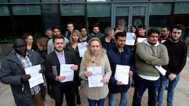 Rent hikes of up to 25% spark protest outside landlord’s offices