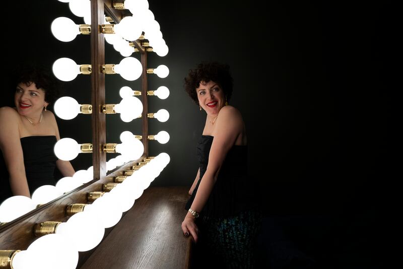 Annie Mac in her dressing room before a DJ set in London. Photograph: Lauren Fleishman/The New York Times