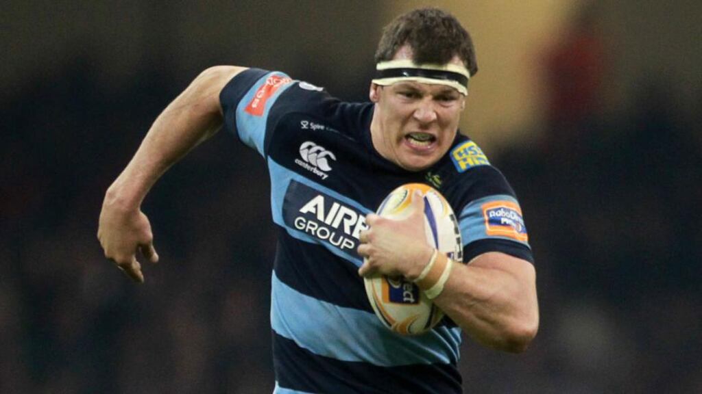 New Munster signing Robin Copeland has been named on the RaboDirect Pro12 team of the season for his displays with the Cardiff Blues. Photograph: Huw Evans/Inpho