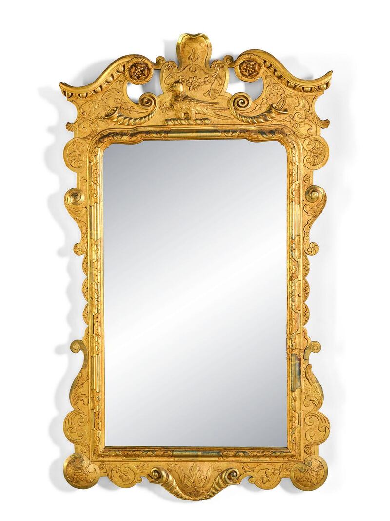 A pair of Irish George II giltwood mirrors sold for £44,100 at Sotheby’s Paddy Kelly sale.