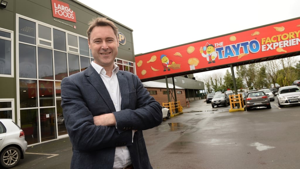 Jeff Swan, managing director of Tayto Snacks, said the investment will release manufacturing bottlenecks. Photograph: Dara Mac Donaill/The Irish Times