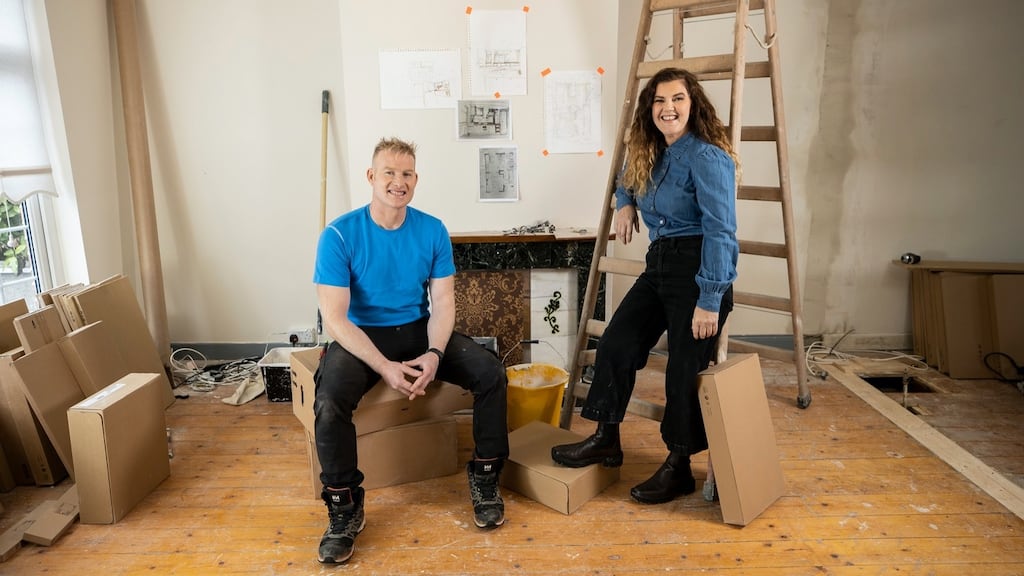 RTÉ Home Rescue: architect Róisín Murphy and builder Peter Finn. Photograph: Andres Poveda
