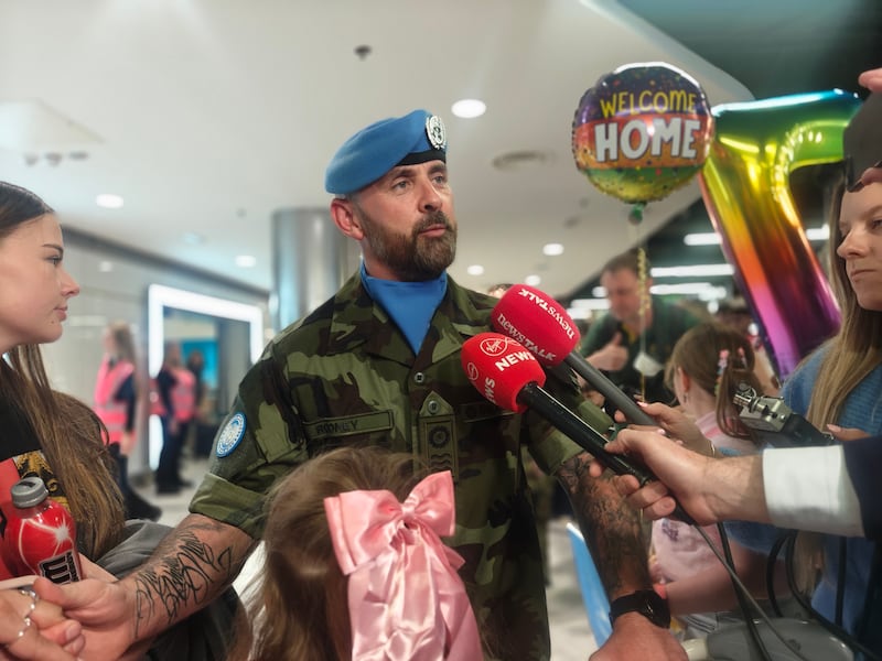 Company sergeant John Rooney, uncle of peacekeeper Seán Rooney