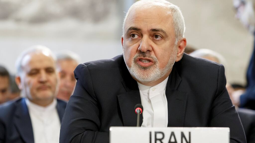 Iranian foreign minister Mohammad Javad Zarif at a UN conference on Afghanistan in Geneva, Switzerland, on November 28th last. Photograph: Salvatore Di Nolfi/Reuters