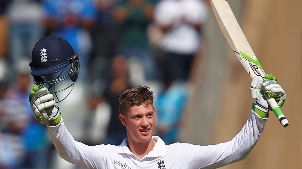 Keaton Jennings scored a century on his England Test debut in Mumbai. Photograph: Reuters/Danish Saddiqui