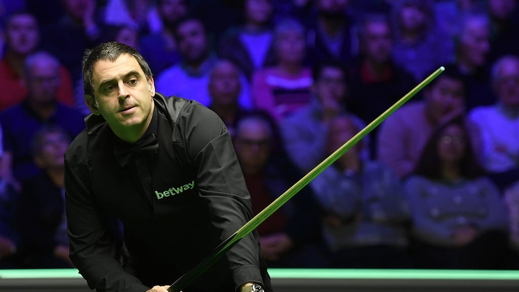 Ronnie O’Sullivan goes in search of a seventh world snooker title to level up with Stephen Hendry’s record haul. Photograph:  George Wood/Getty Images