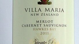 Villa Maria Private Bin Merlot Cabernet Sauvignon 2011 Hawke’s Bay 13% €14.99