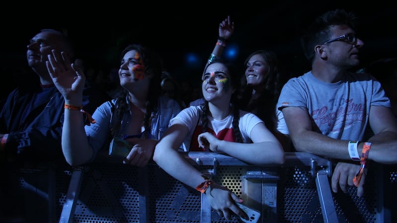 Music fans enraptured by the RTE Concert Orchestra at Electric Picnic on Friday. Photograph: Niall Carson/PA Wire