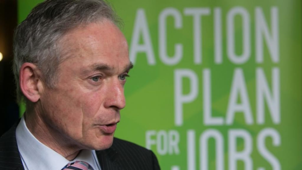 Richard Bruton, Minister for Jobs, announcing the Workplace Relations Bill. Photograph: Gareth Chaney Collins