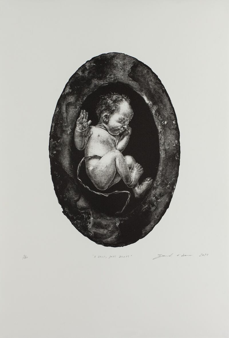 The frontispiece, A Child, Just Dropt, is based on the first photographs Jamie took of Olivia, minutes after she was born