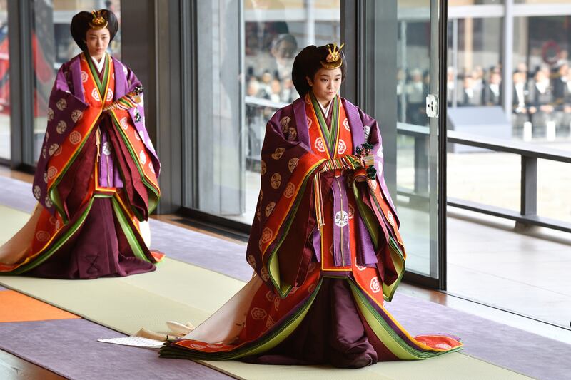 Princess Mako (right) will forgo the ceremony to mark her departure from royalty and the dowry payment of $1.4 million. Photograph: Kazuhiro Nogi/Pool/Getty Images