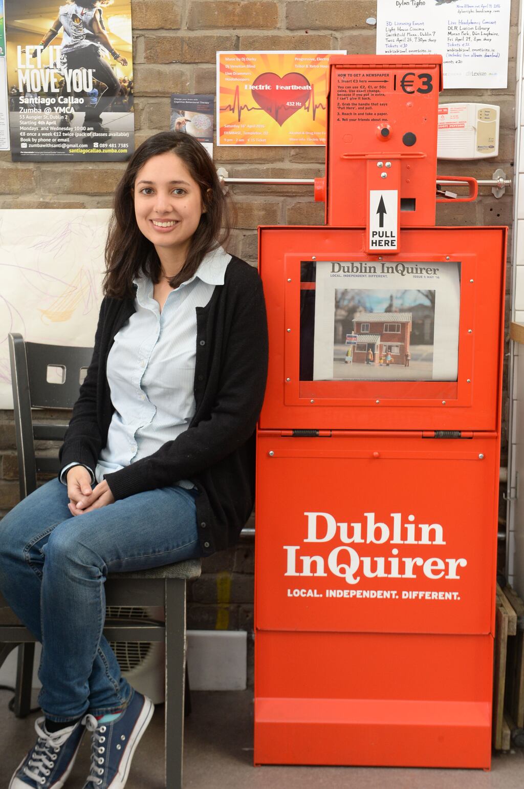 Lois Kapila, managing editor and reporter for the Dublin Inquirer, in 2016. Photograph: Cyril Byrne